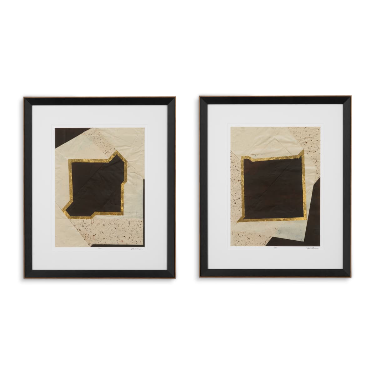 Eichholtz Print Creased Umber by Vanna Lam set of 2