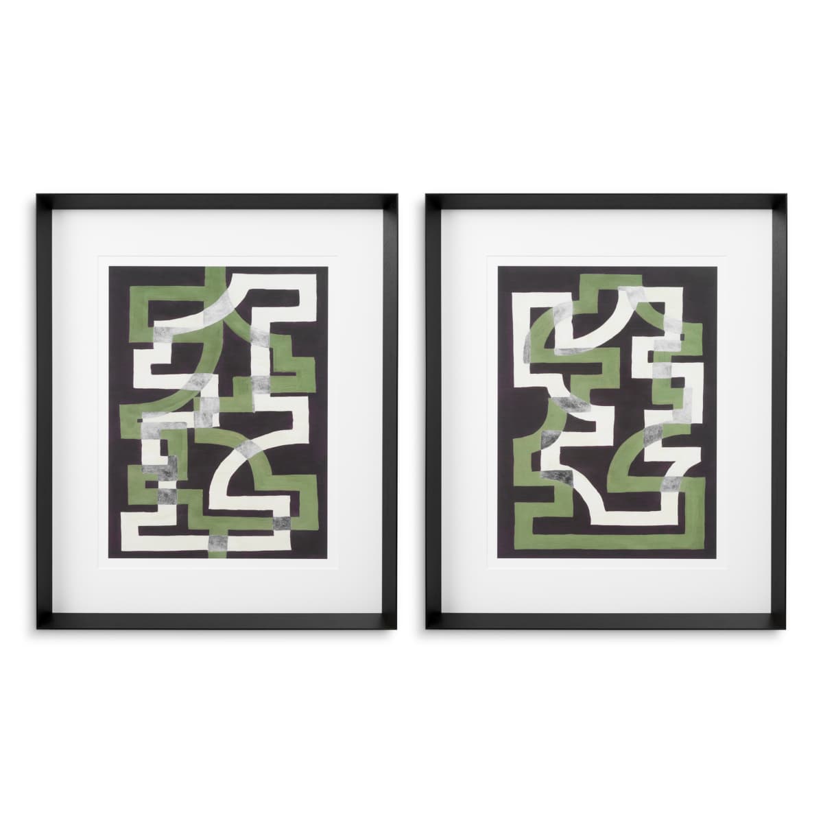 Eichholtz Print Window Trellis by Michael Willett set of 2
