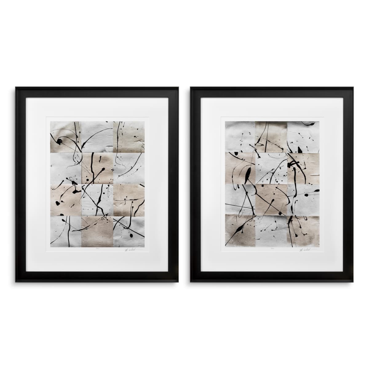 Eichholtz Print Ink Casting by Michael Willett set of 2