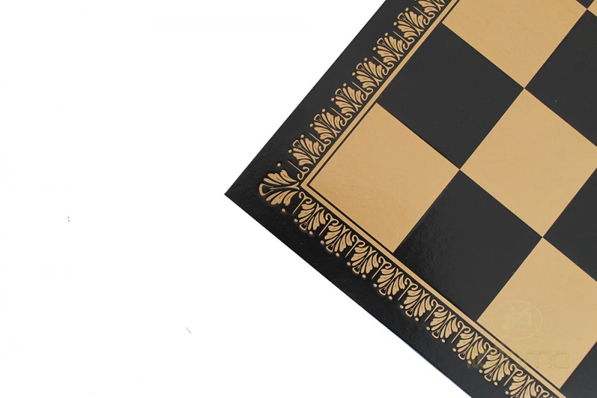 Italfama LEATHERETTE CHESSBOARD GOLD/BLACK COLOR