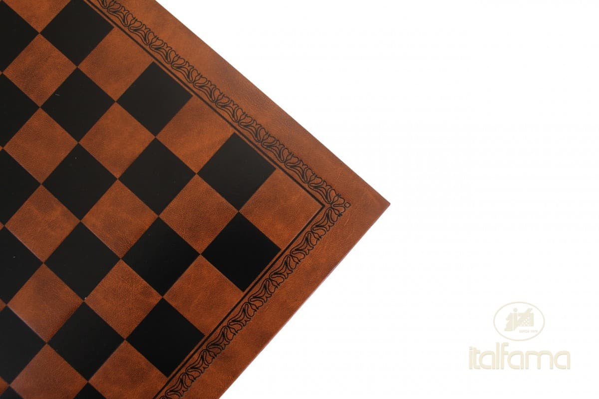 Italfama LEATHERETTE CHESSBOARD BROWN/BLACK COLOR