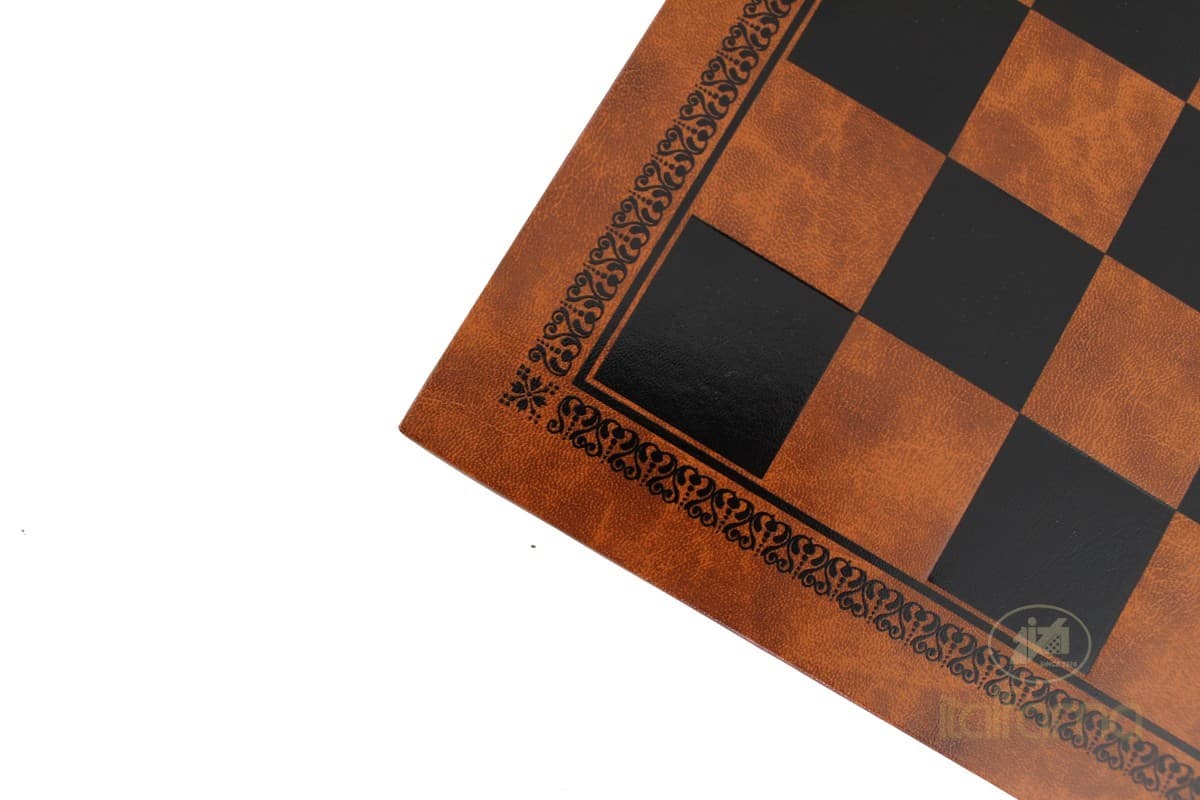 Italfama LEATHERETTE CHESSBOARD BROWN/BLACK COLOR