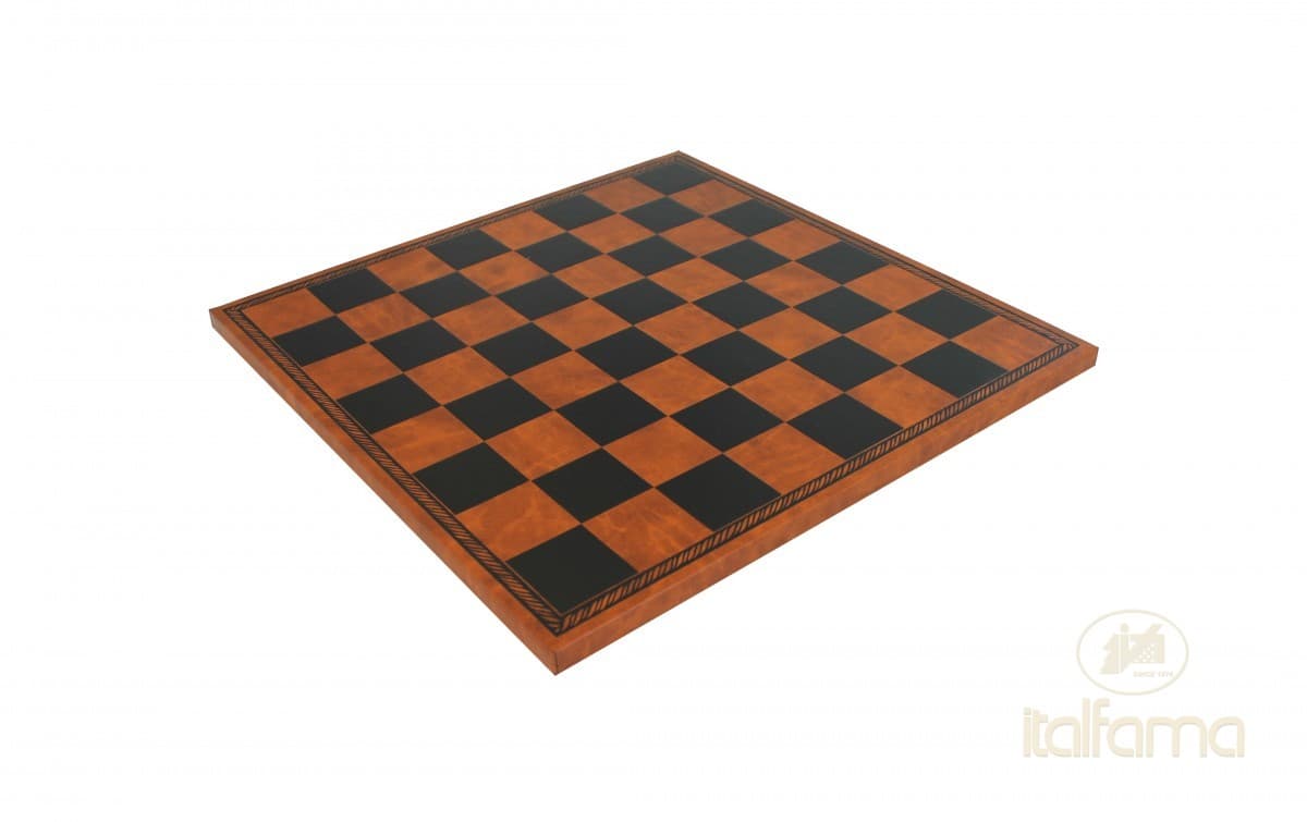 Italfama LEATHERETTE CHESSBOARD BROWN/BLACK COLOR