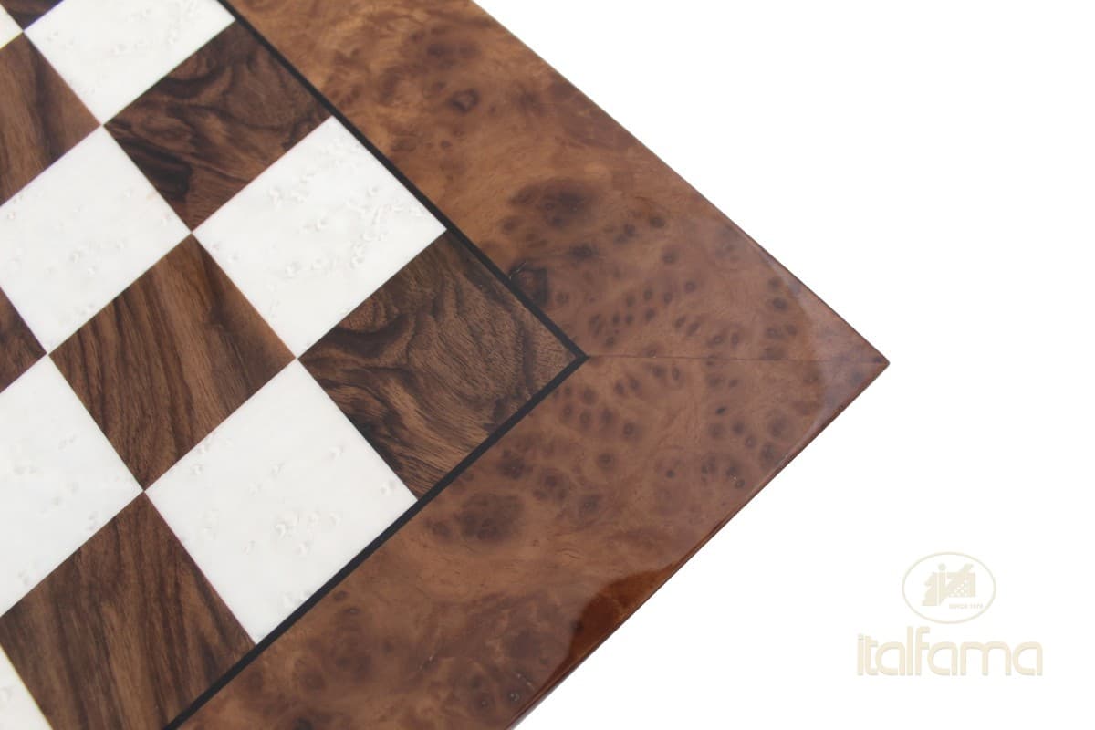 Italfama BRIAR ELM WOOD CHESSBOARD GLOSSY FINISH