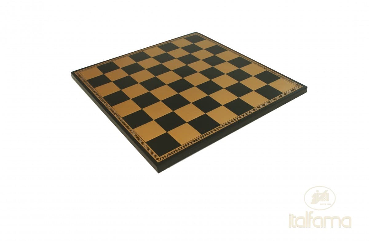 Italfama LEATHERETTE CHESSBOARD GOLD/BLACK COLOR