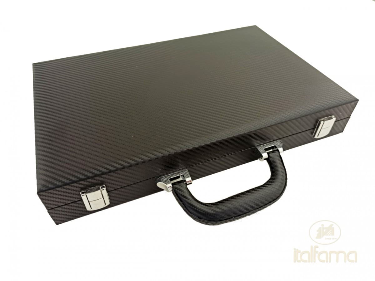 Italfama FOLDING LEATHERETTE BACKGAMMON SET