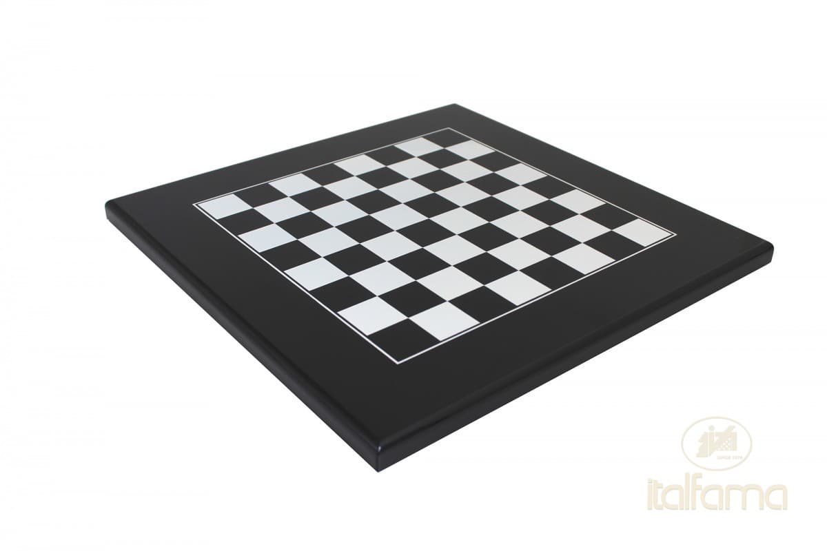 Italfama BLACK/WHITE LACQUERED WOODEN CHESSBOARD
