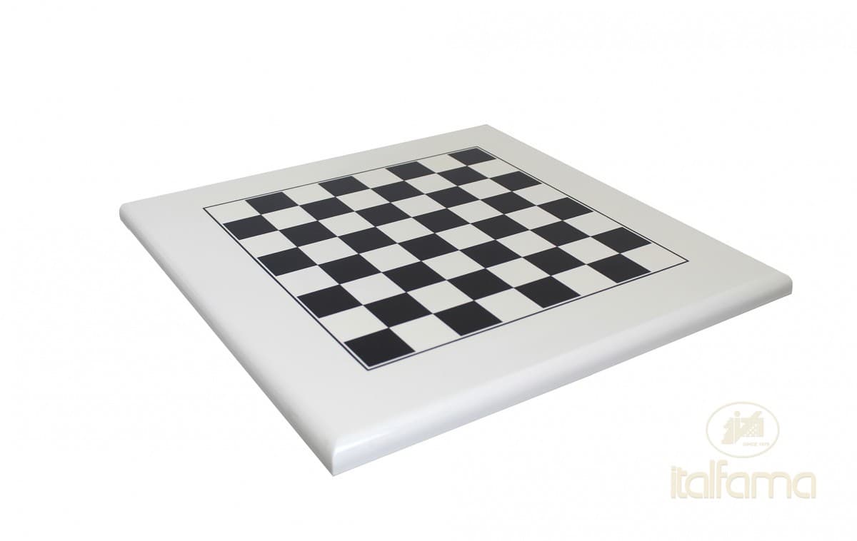 Italfama WHITE/BLACK LACQUERED WOODEN CHESSBOARD