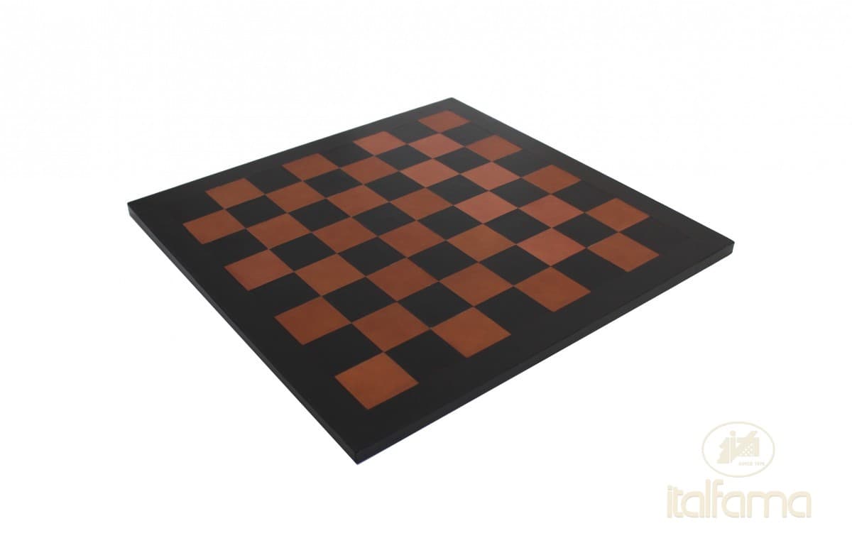 Italfama GENUINE LEATHER CHESSBOARD BLACK/BROWN