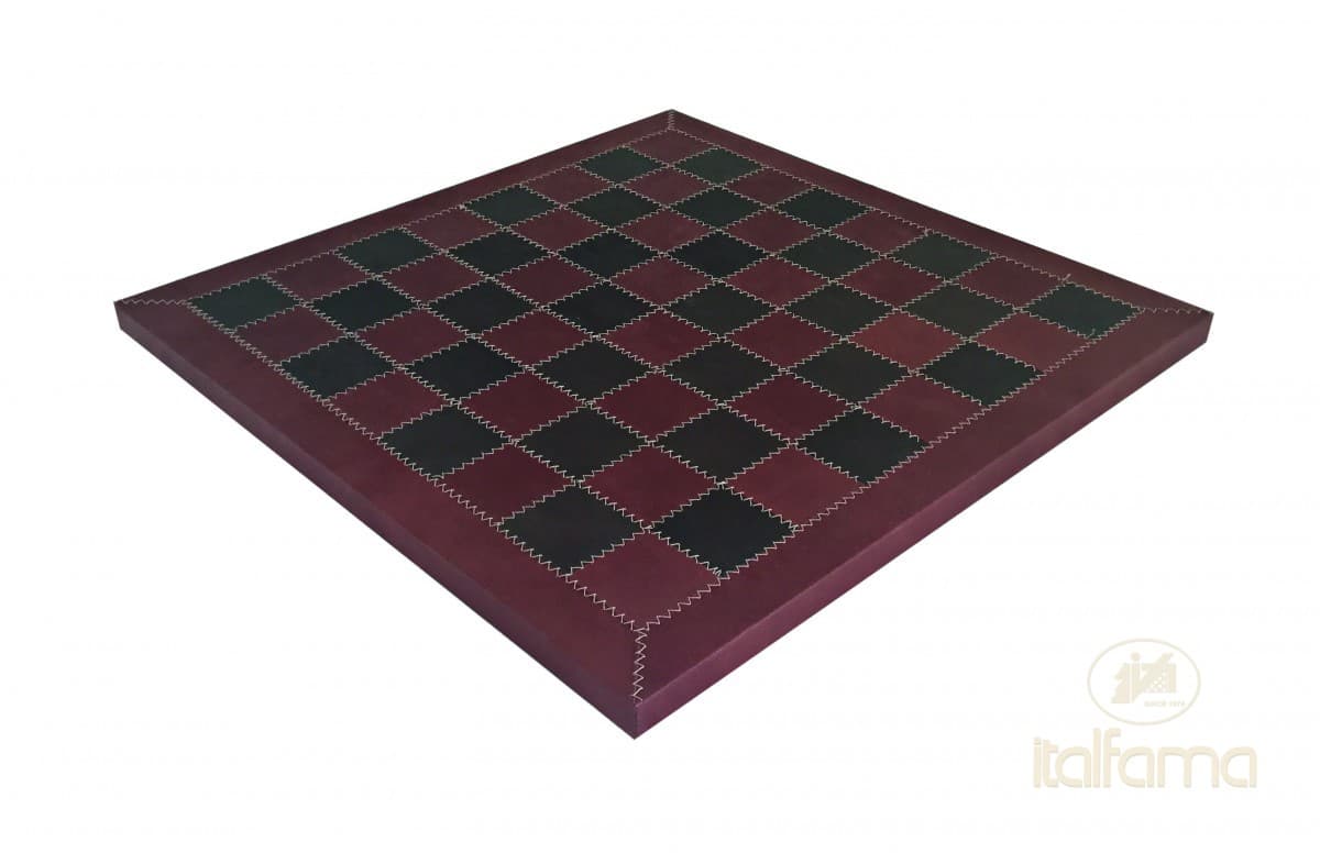 Italfama GENUINE LEATHER CHESS BOARD BROWN