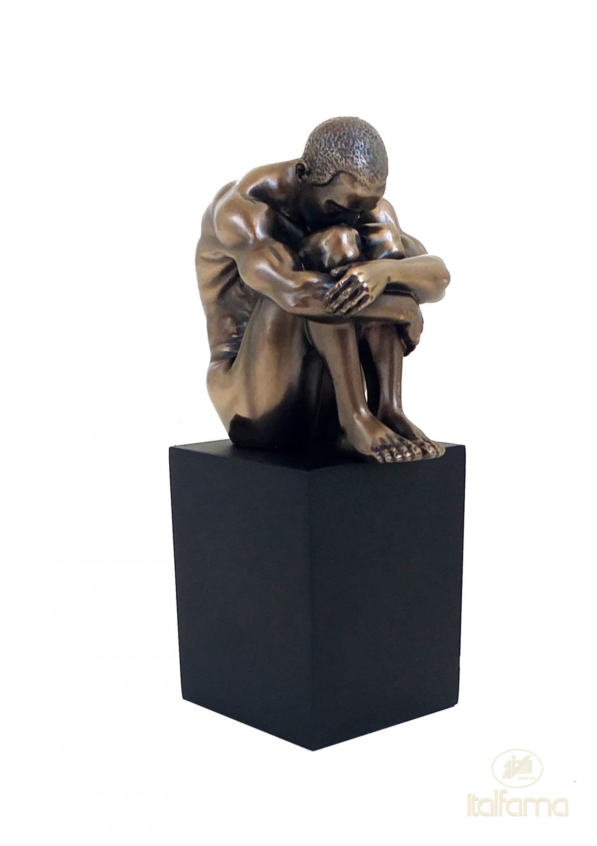 Italfama NUDE OF MAN IN RECOLLECTION ON CUBE (small size)