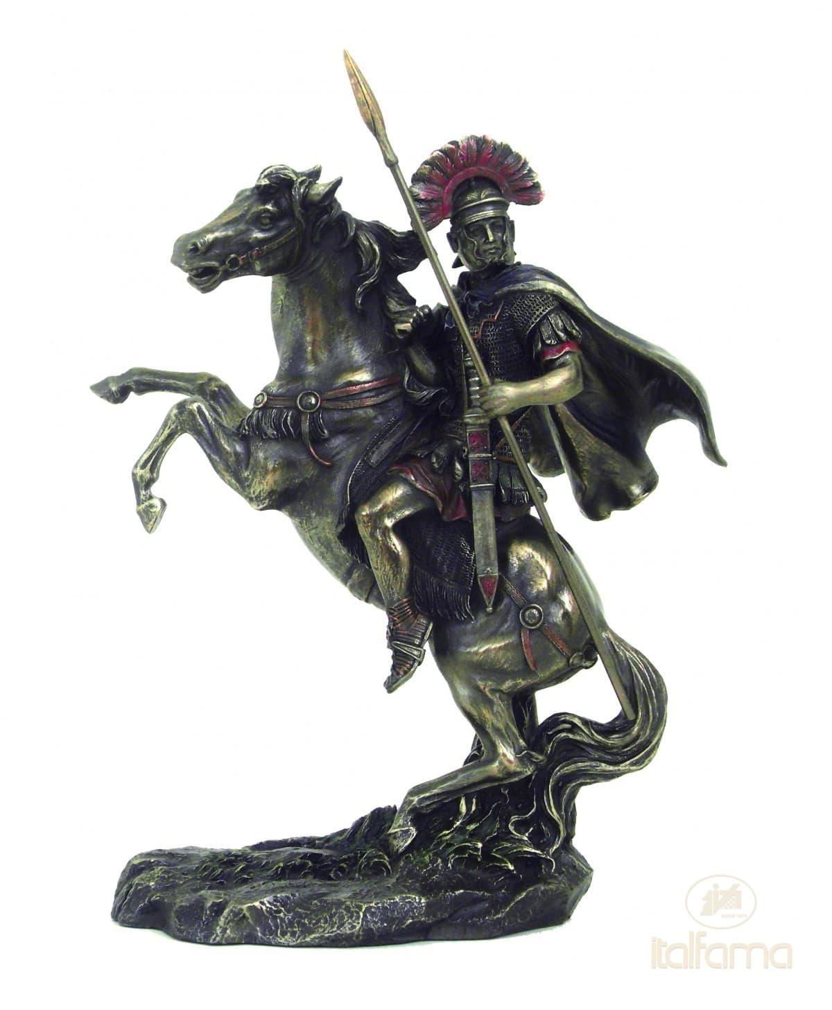 Italfama ALEXANDER THE GREAT ON HORSE WITH LANCE
