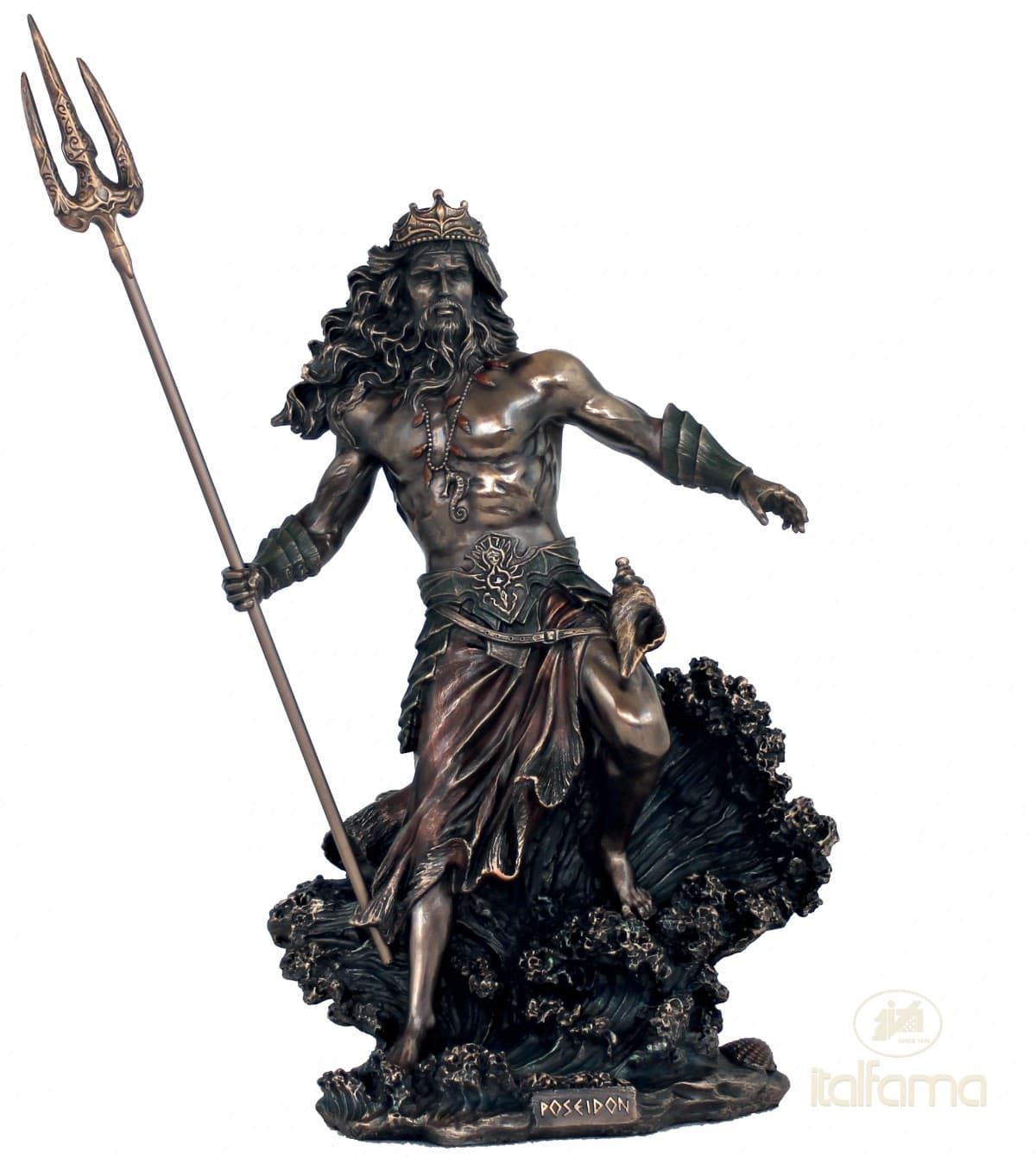 Italfama POSEIDON, KING OF THE SEA - NEPTUNE, GOD OF THE SEA (medium-large size)