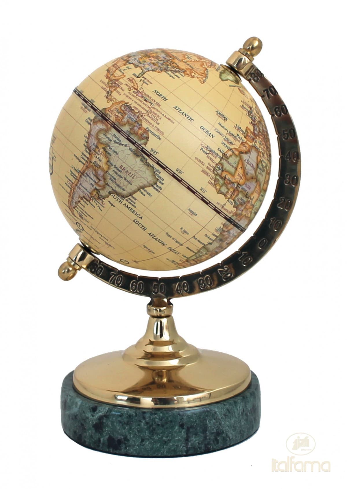 Italfama GLOBE modern map marble base