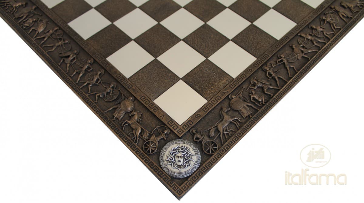Italfama "GREEK MITHOLOGY STYLE" RESIN CHESSBOARD