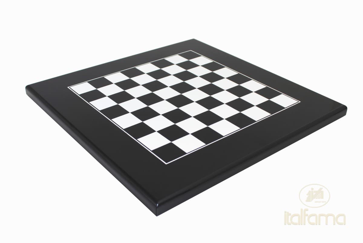 Italfama BLACK/WHITE LACQUERED WOODEN CHESSBOARD