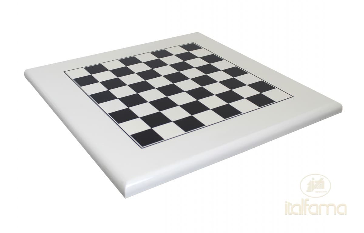Italfama WHITE/BLACK LACQUERED WOODEN CHESSBOARD