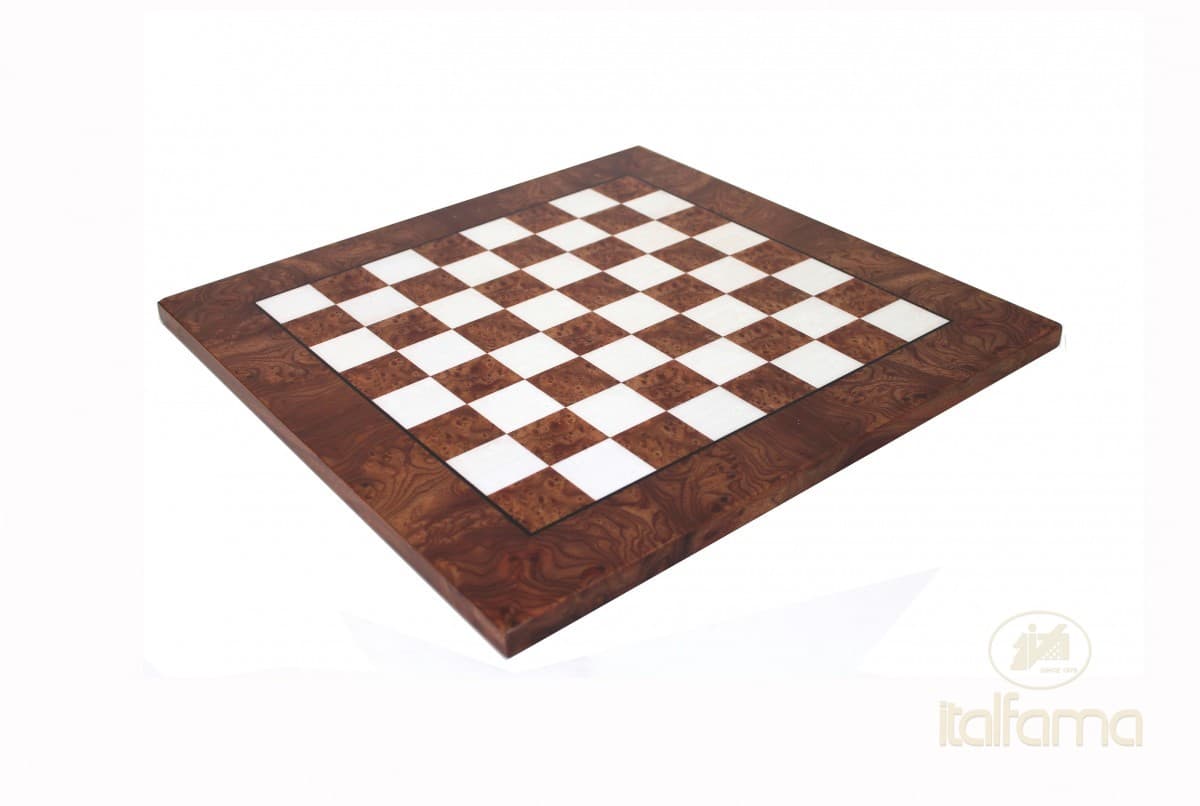 Italfama ELM BRIAR WOOD CHESSBOARD