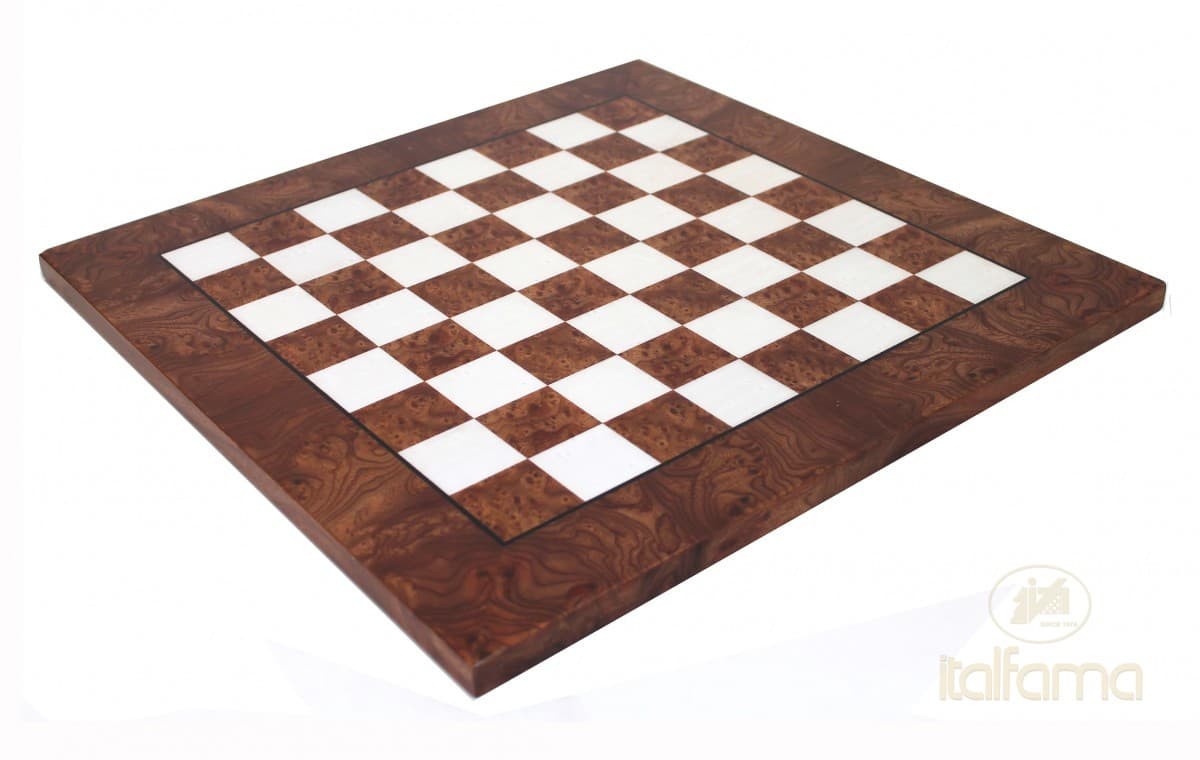 Italfama ELM BRIAR WOOD CHESSBOARD