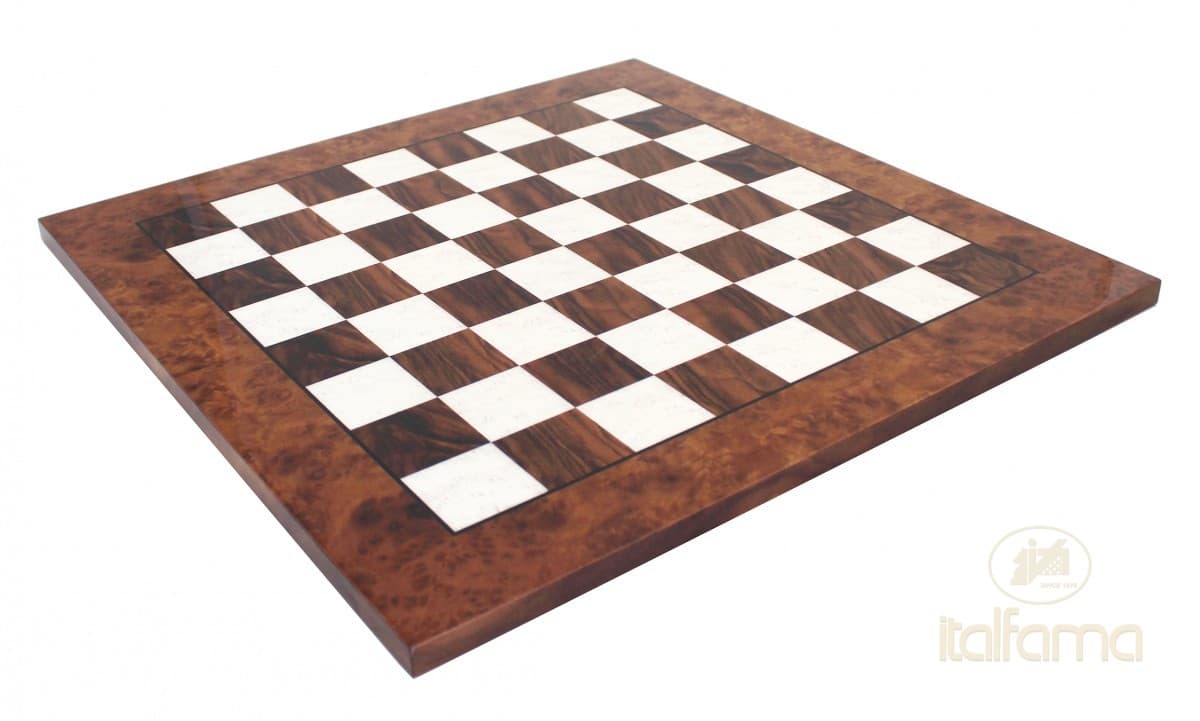 Italfama BRIAR ELM WOOD CHESSBOARD GLOSSY FINISH