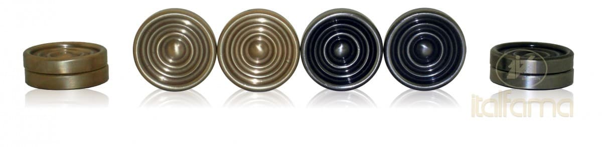 Italfama SOLID BRASS CHECKERS SET