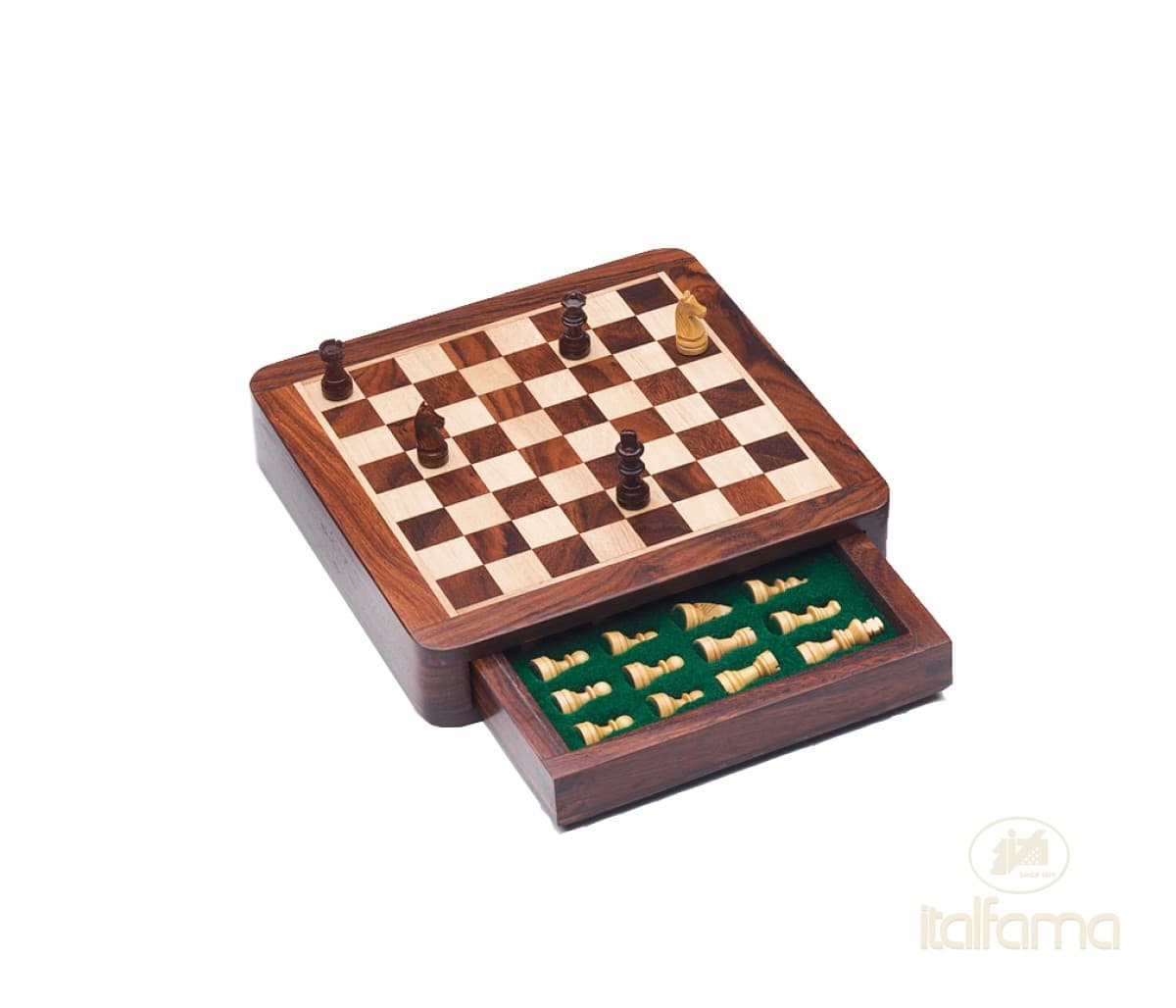 Italfama MAGNETIC WOODEN CHESS SET WITH DRAWER (2° size)