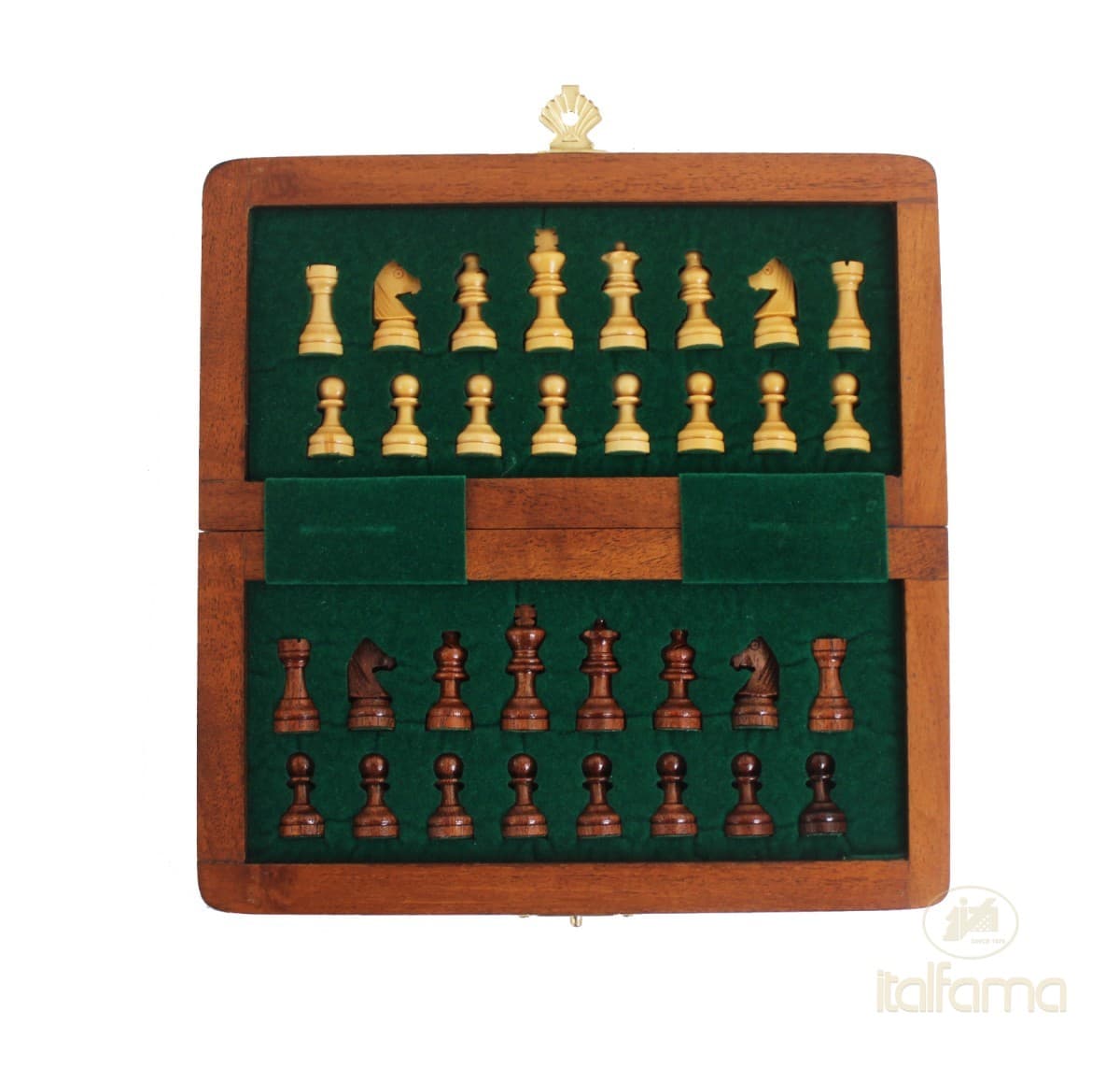 Italfama (2°size) "PREMIUM QUALITY" MAGNETIC WOODEN FOLDING CHESS SET