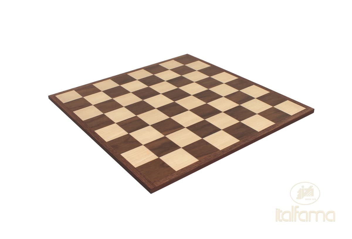 Italfama WALNUT AND MAPLE WOODEN CHESSBOARD