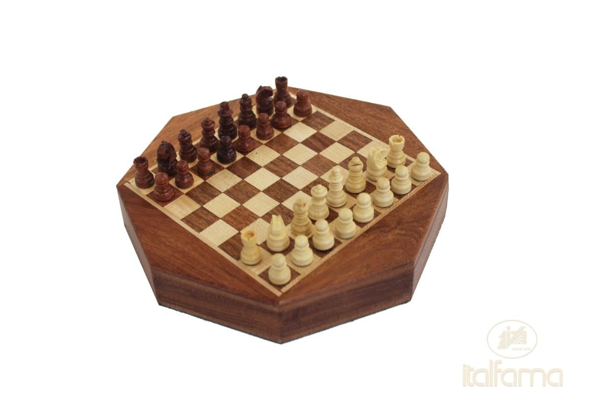Italfama (1° size) MAGNETIC WOODEN CHESS SET WITH DRAWER