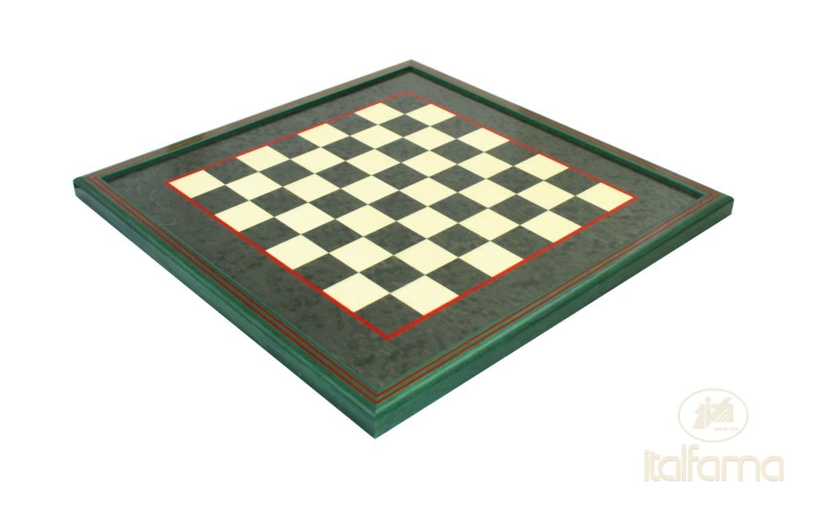 Italfama GREEN ERABLE WOOD CHESSBOARD WITH FRAME