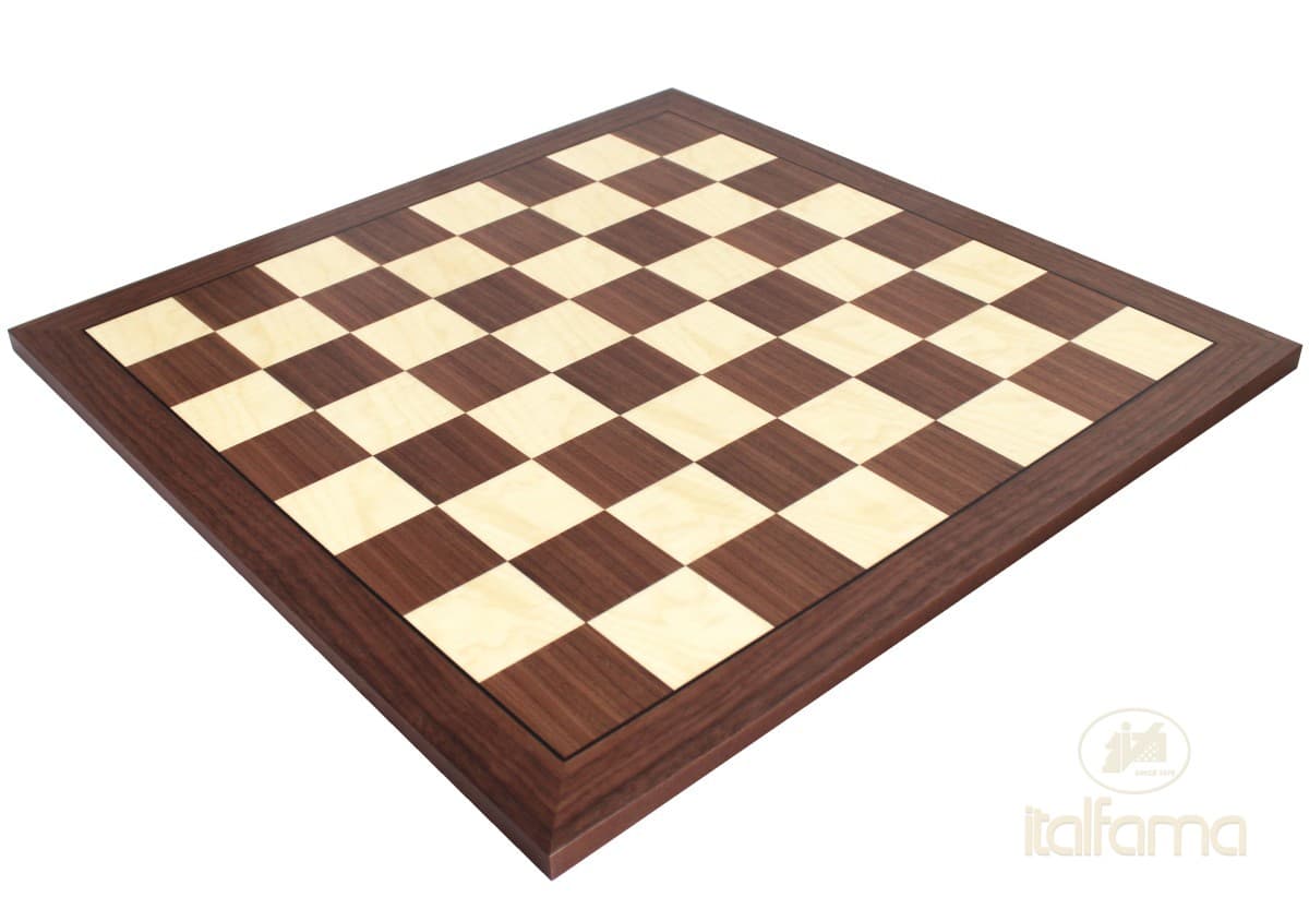 Italfama WALNUT AND MAPLE WOODEN CHESSBOARD