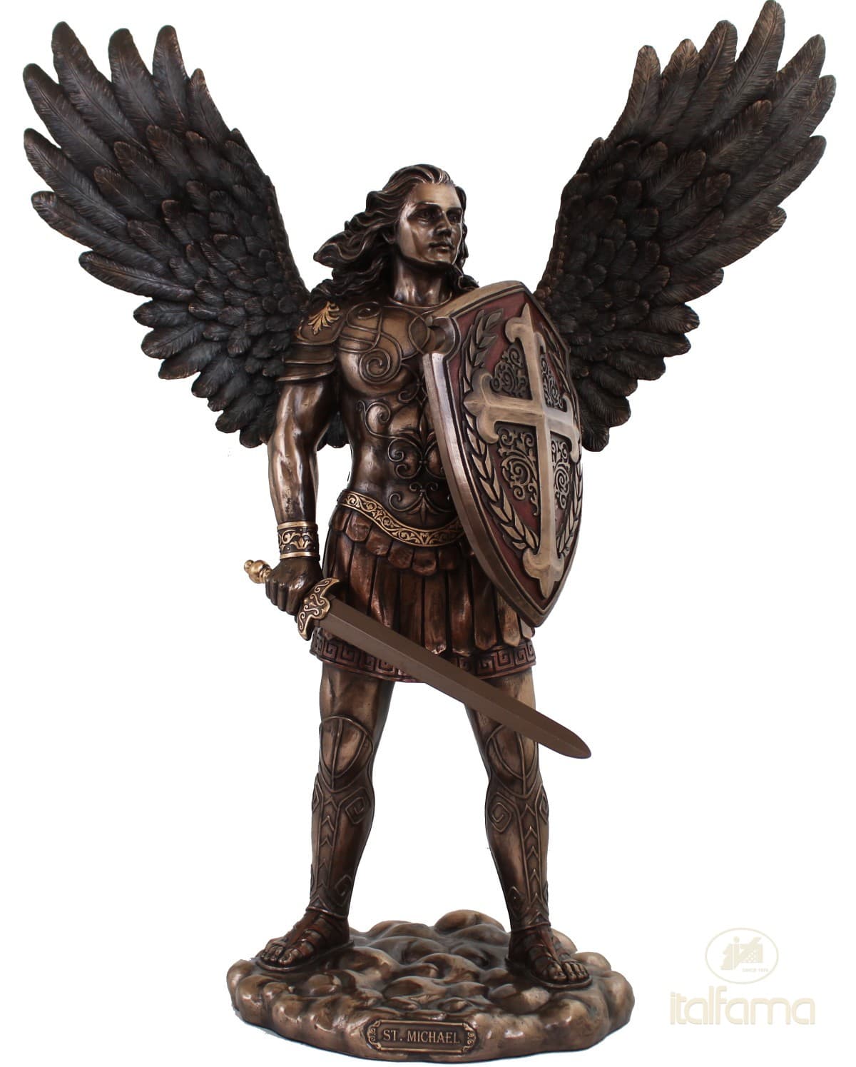 Italfama ST.MICHAEL ARCHANGEL WITH SWORD AND SHIELD (large size)
