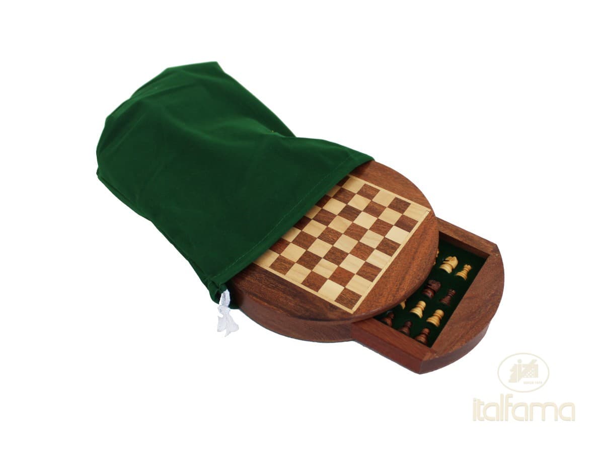 Italfama (1° size) MAGNETIC WOODEN CHESS SET WITH DRAWER