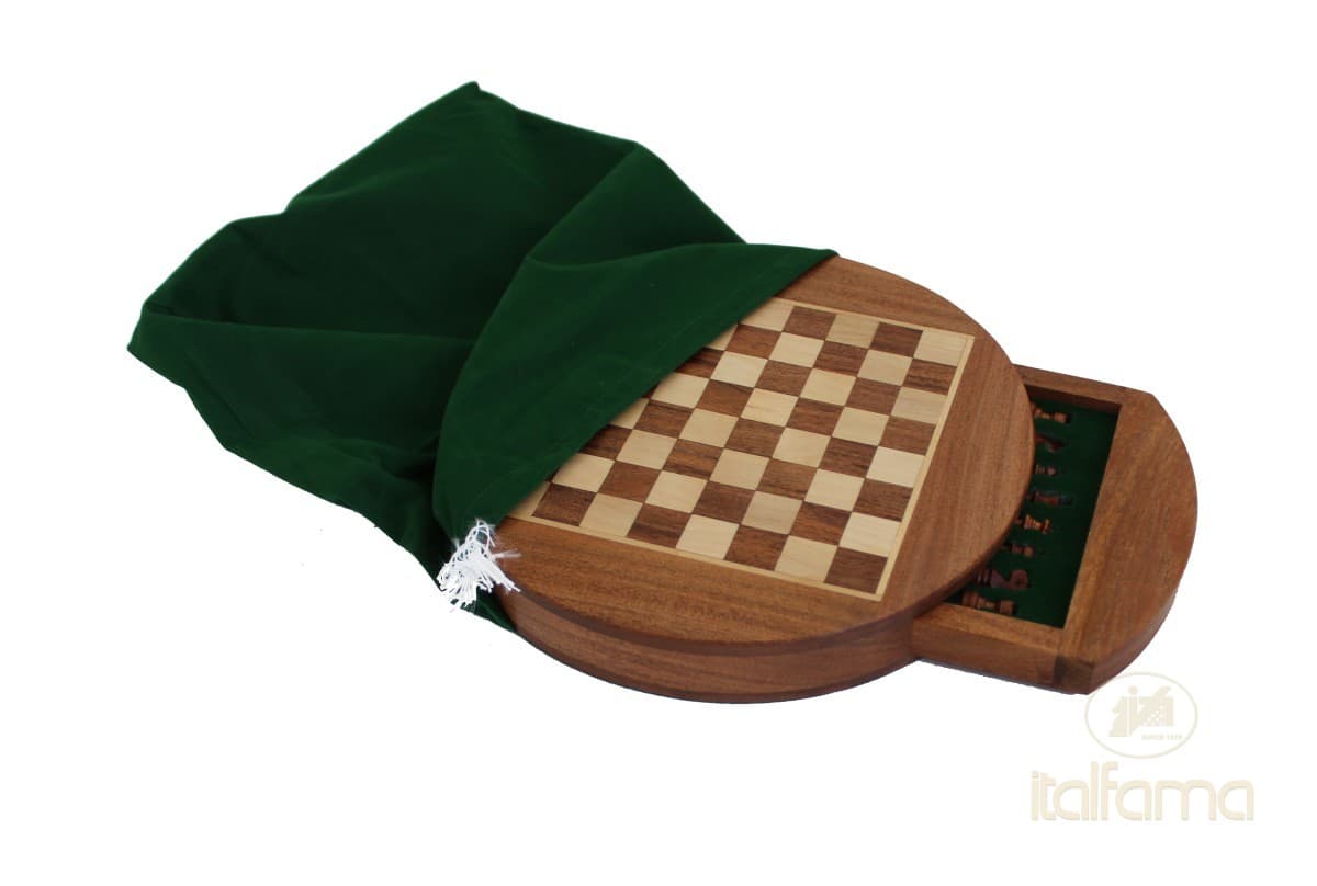Italfama (2° size) MAGNETIC WOODEN CHESS SET WITH DRAWER
