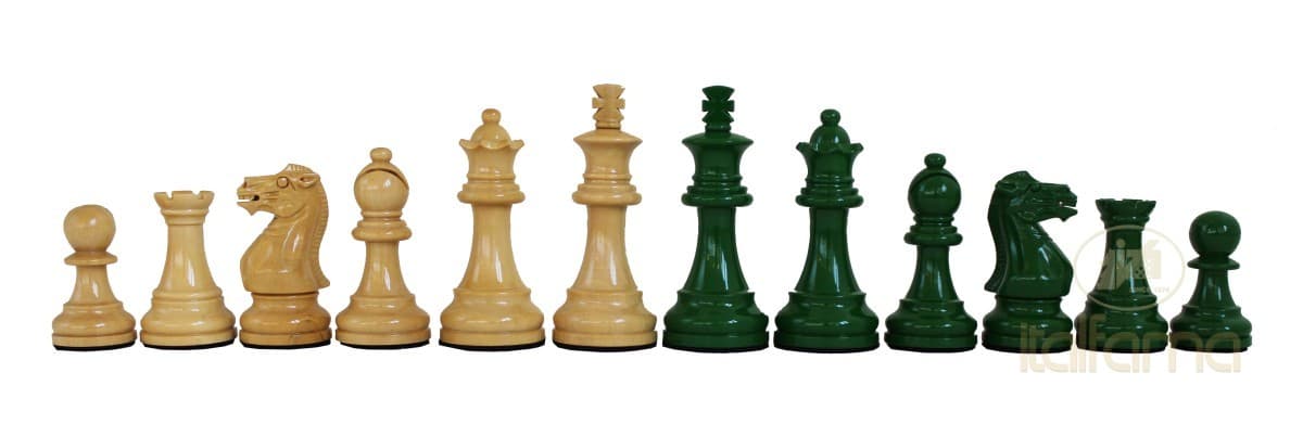 Italfama STAUNTON SET (green/natural wood version)