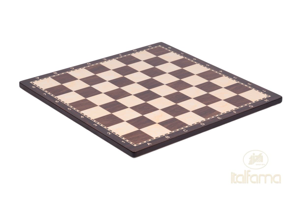 Italfama WALNUT STYLE WOODEN CHESS BOARD, WITH NUMBERS AND LETTERS