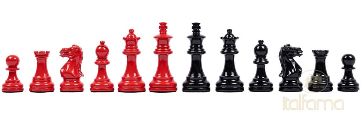 Italfama STAUNTON SET (red/black version)