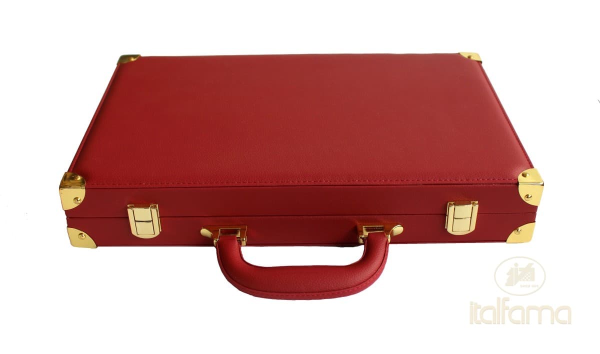 Italfama FOLDING LEATHERETTE BACKGAMMON SET