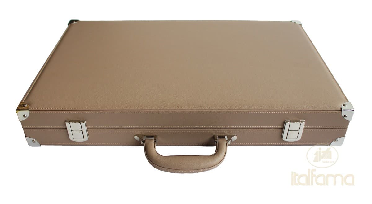 Italfama FOLDING LEATHERETTE BACKGAMMON SET