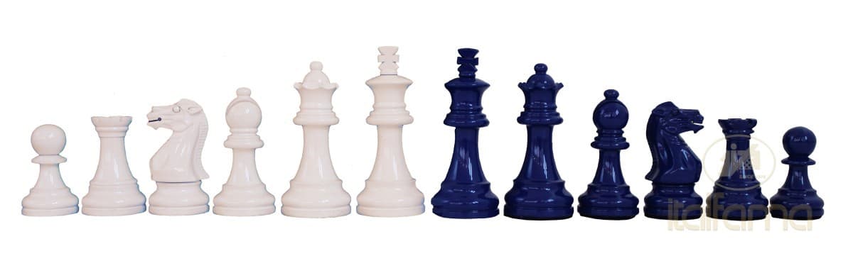 Italfama STAUNTON SET (ivory/blue version)
