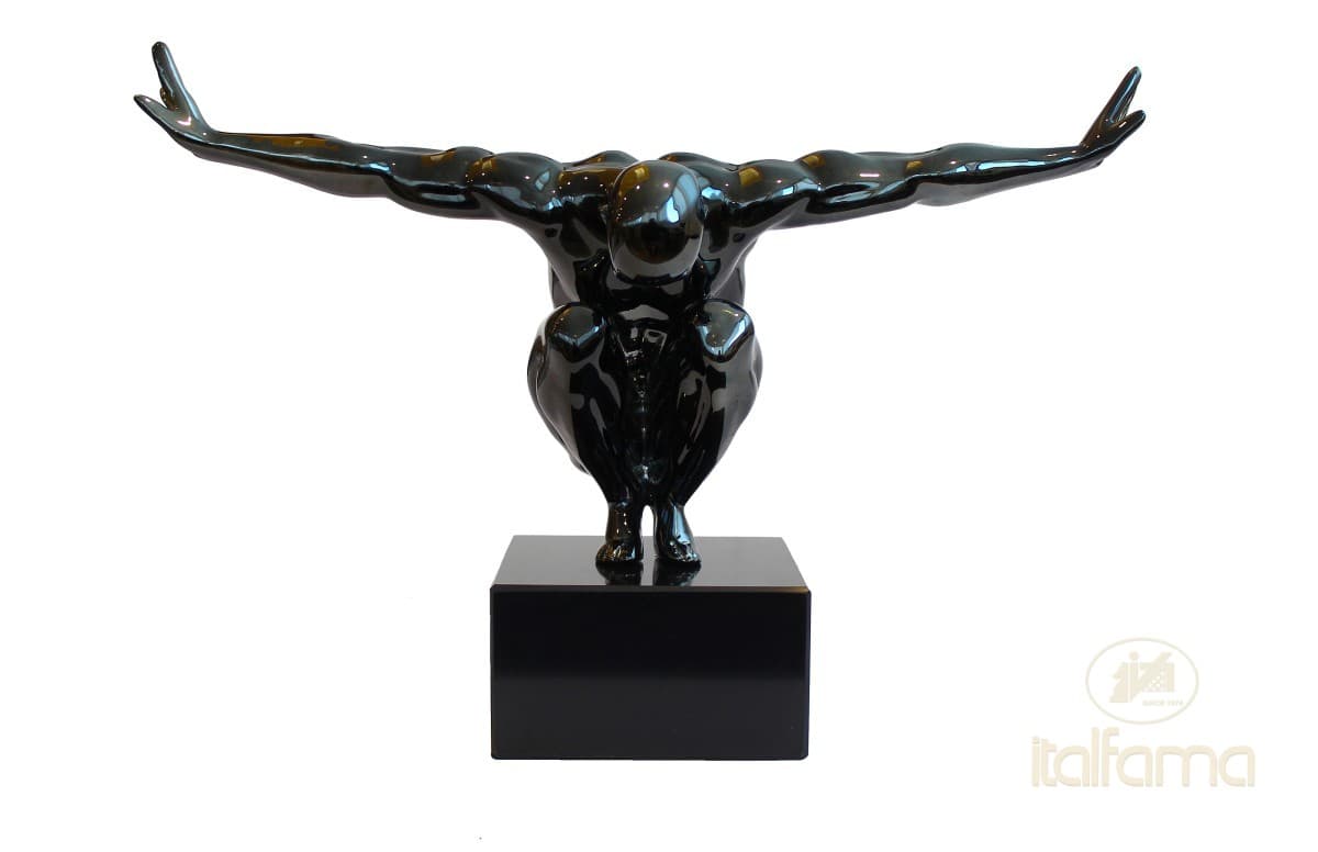 Italfama JUMPING MAN (lux grey black marble base)