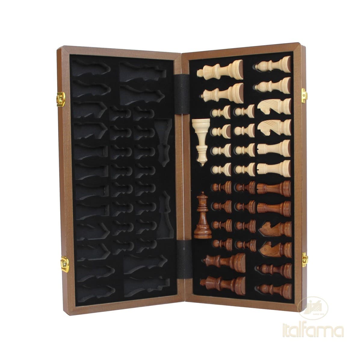 Italfama (5° size) MAGNETIC WOODEN FOLDING CHESS SET