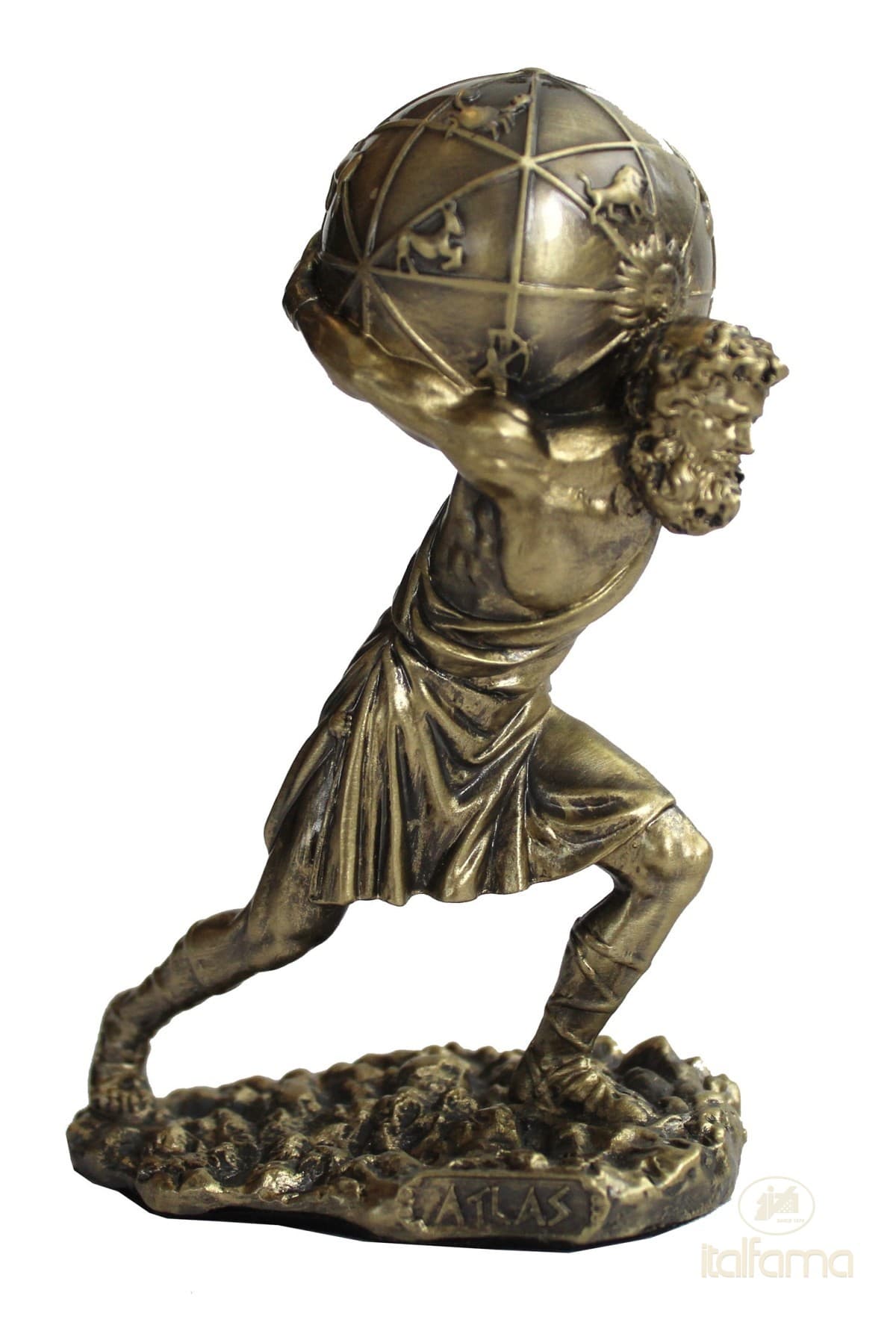 Italfama ATLAS HOLDING UP THE WORLD (ancient style finish)