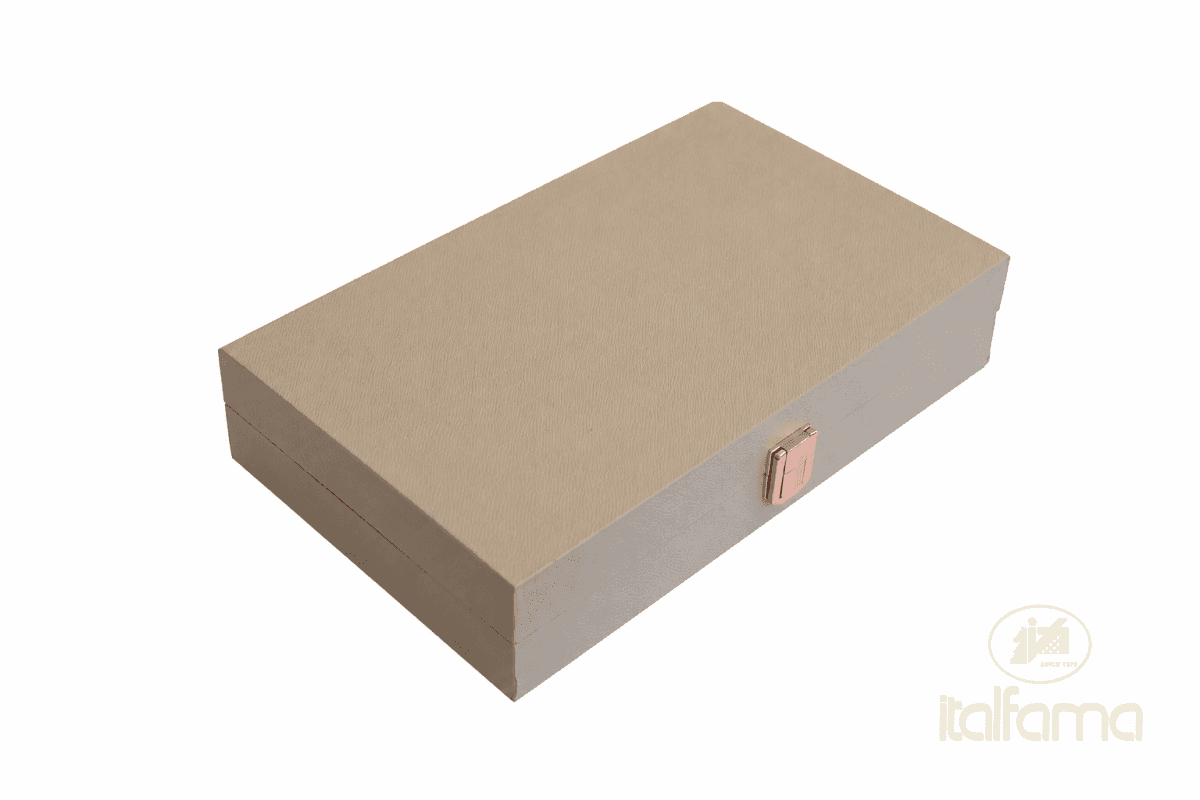 Italfama FOLDING LEATHERETTE BACKGAMMON SET