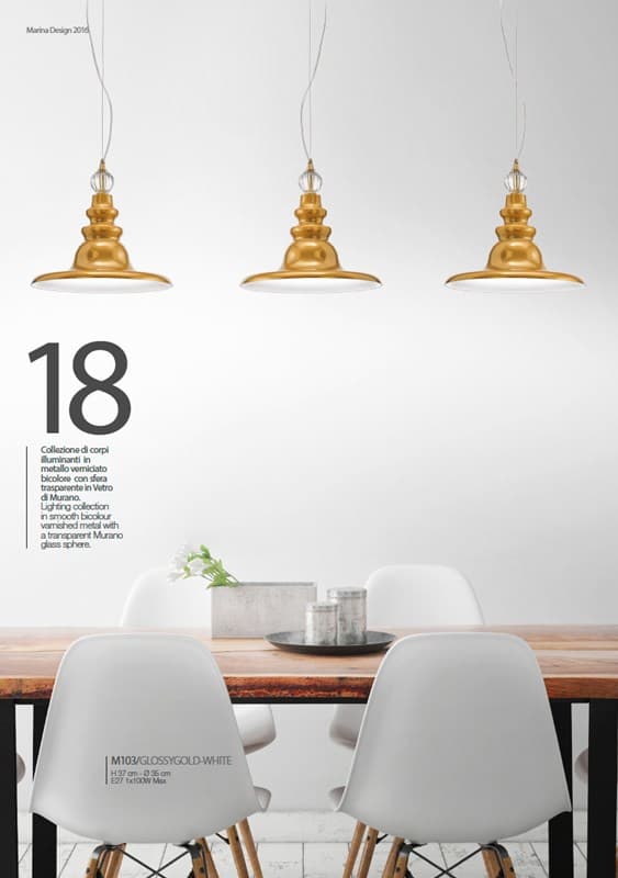 Il Paralume Marina M103/GLOSSYGOLD-BI