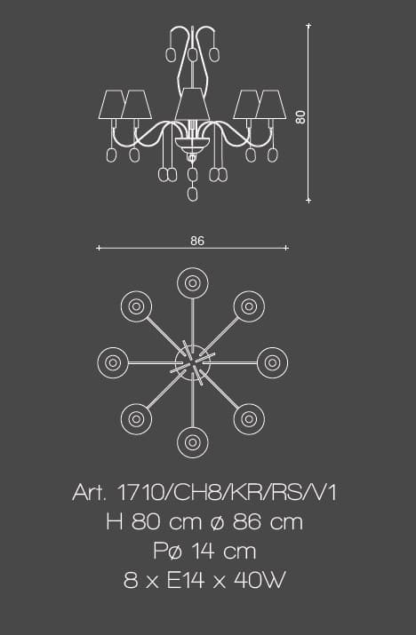 Il Paralume Marina 1710/CH8/KR/RS/V1