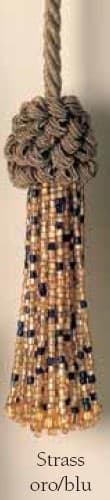 Il Paralume Marina Nappa strass oro/blu