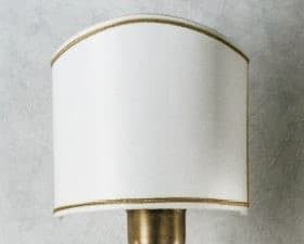 Il Paralume Marina M. Half lampshade open at the back with upper hump