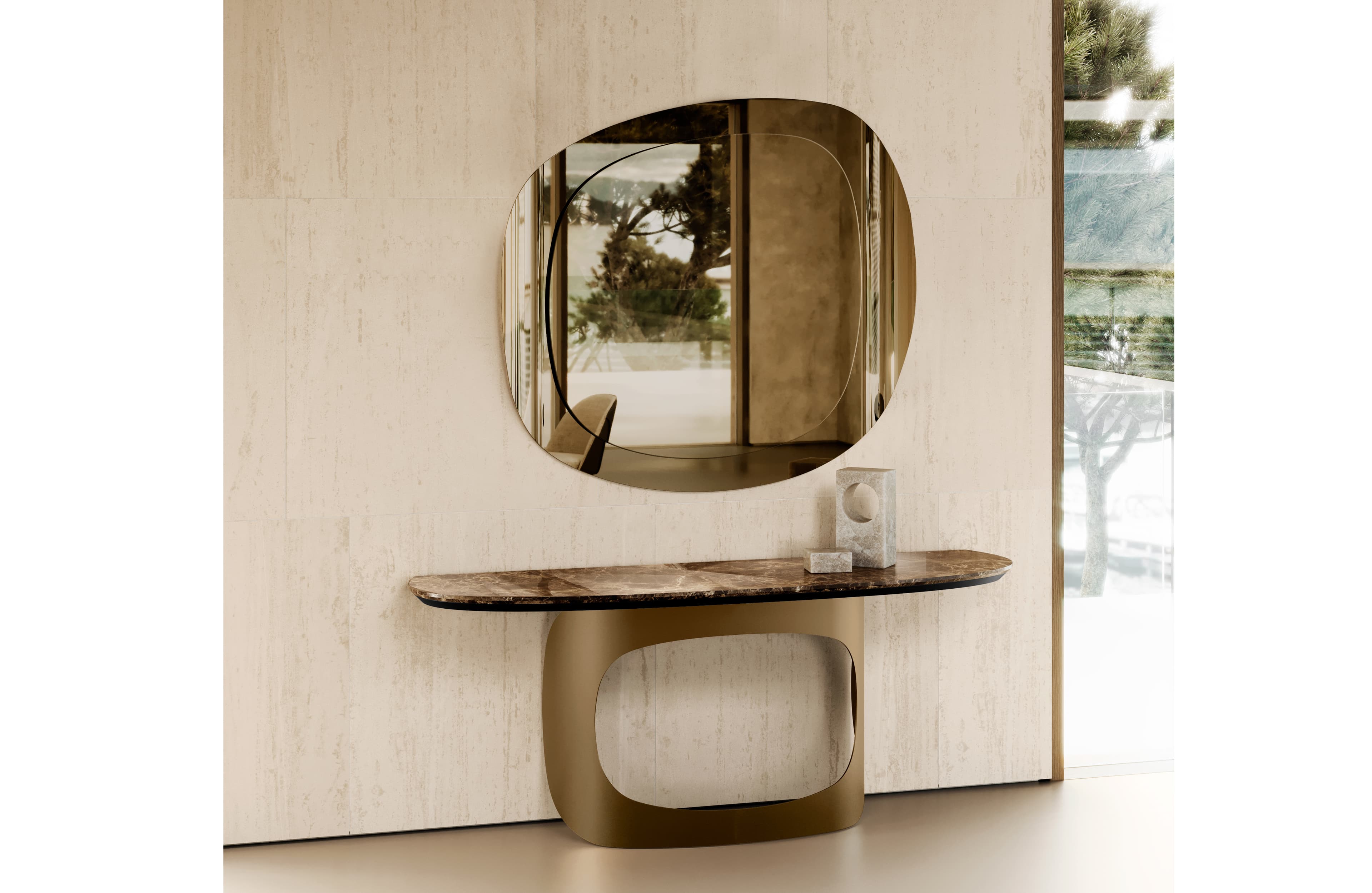 Eforma POLIFEMO CONSOLE top marble