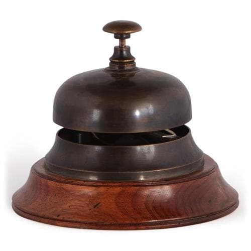 Authentic Models Sailor’s Inn Desk Bell, Bronzed